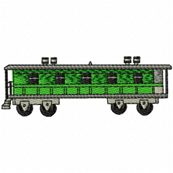 Trains Embroidery Design 9